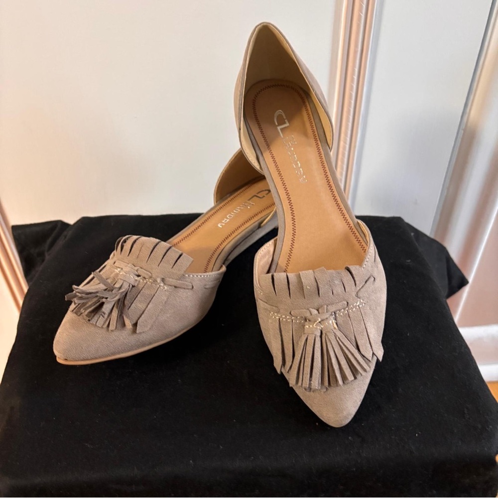 CL by Chinese Laundry Beige Fringe Loafers